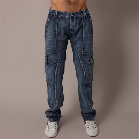 calça jeans cargo masculina